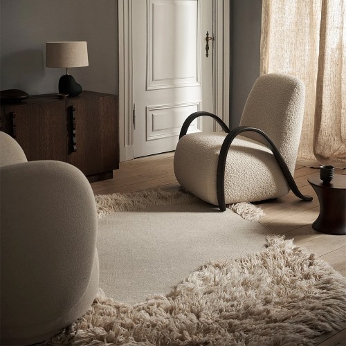 Chaise longue Buur - Bouclé nordique