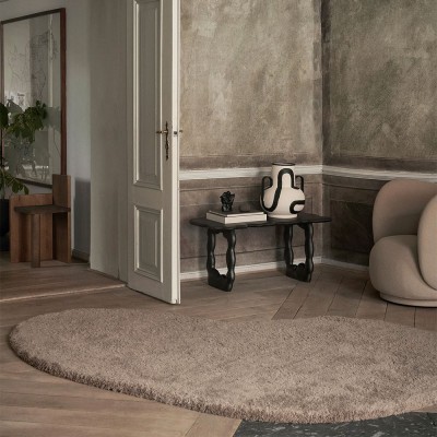 Tappeto Forma L in lana - Marrone cenere 2