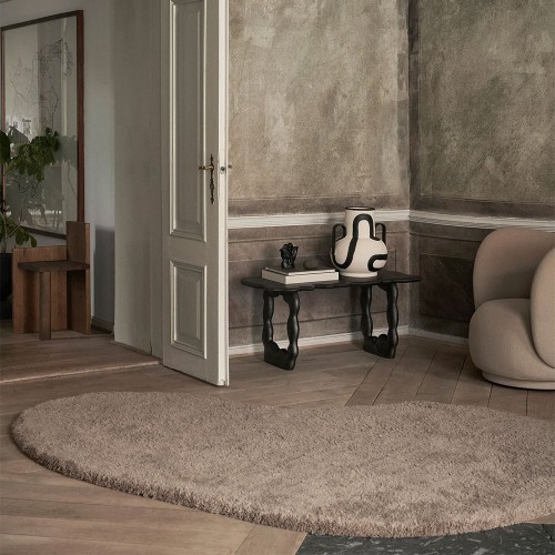 Tapis en Laine Forma L - Brun cendré