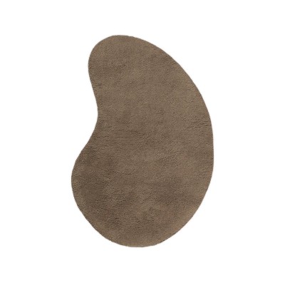 Tappeto Forma S in lana - Marrone cenere Ferm Living