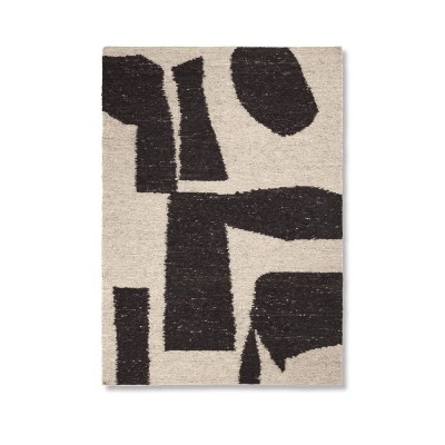 Rug Teppich 140x200 cm - Off-White/Coffee Ferm Living