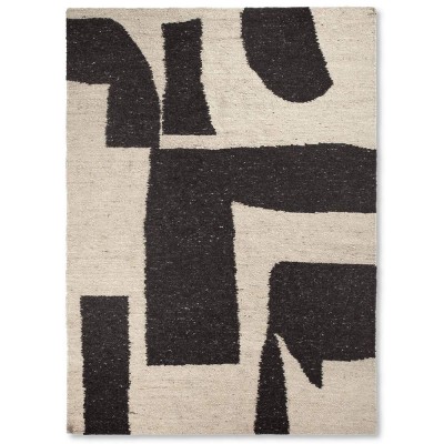 Vloerkleed 200x300 cm - Off-white/coffee Ferm Living