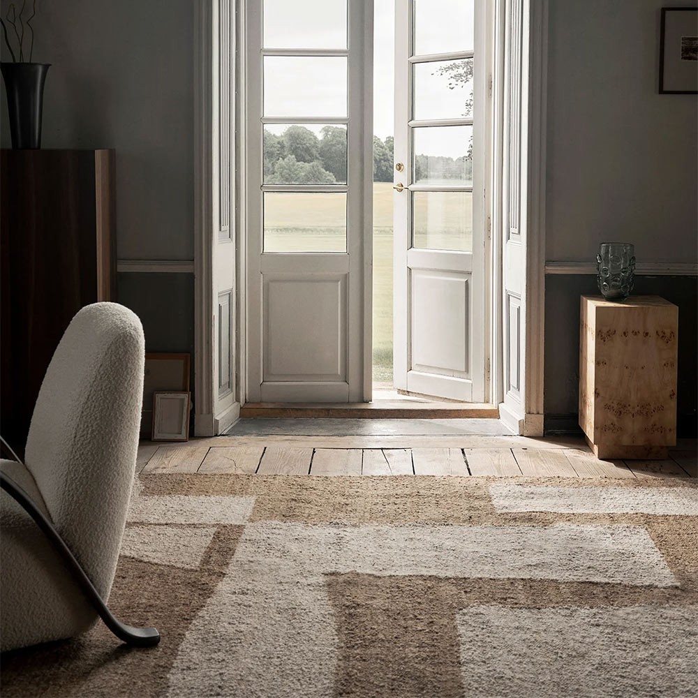 Vloerkleed 200x300 cm - Off-white/coffee