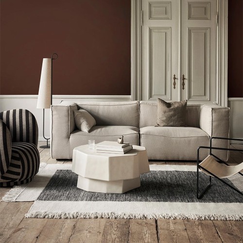 Tappeto da banco 140x200 cm - Carbone/Bianco sporco