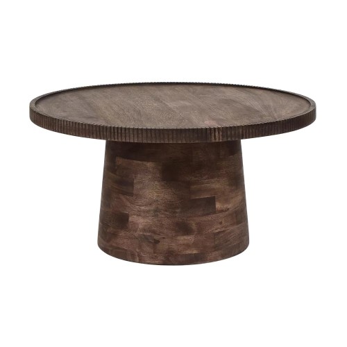 Table d'appoint Ramona - DIA 65 x H 34 cm - noyer