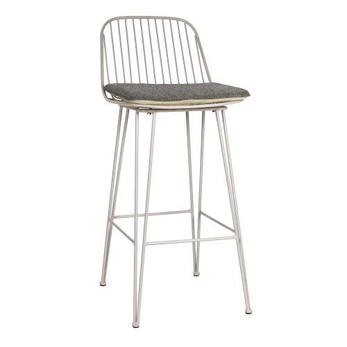 Chaise de bar OMBRA - gris clair