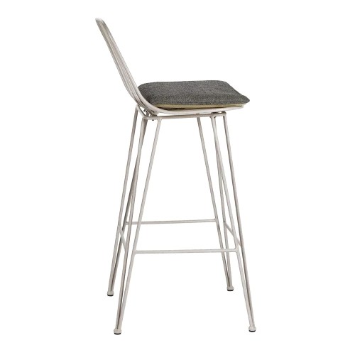 Sedia da bar OMBRA - grigio chiaro