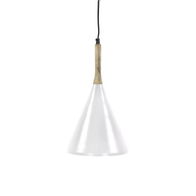 BRAMPTON DIA hanglamp 25 x H 42 cm - wit Pomax