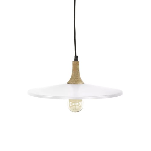 BRAMPTON DIA 40 x H 13 cm hanglamp - wit