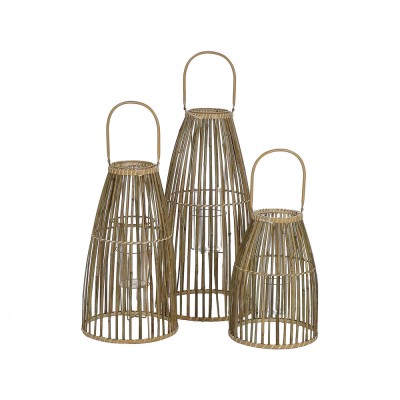 Set van 3 SKAGEN lantaarns - naturel Pomax