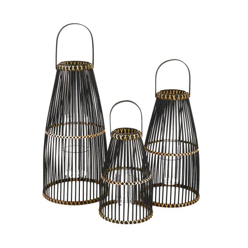 Set of 3 SKAGEN lanterns - black