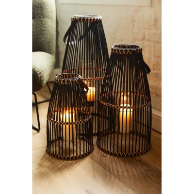 Set of 3 SKAGEN lanterns - black 2