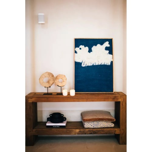 Toile avec cadre WOOLY - bleu