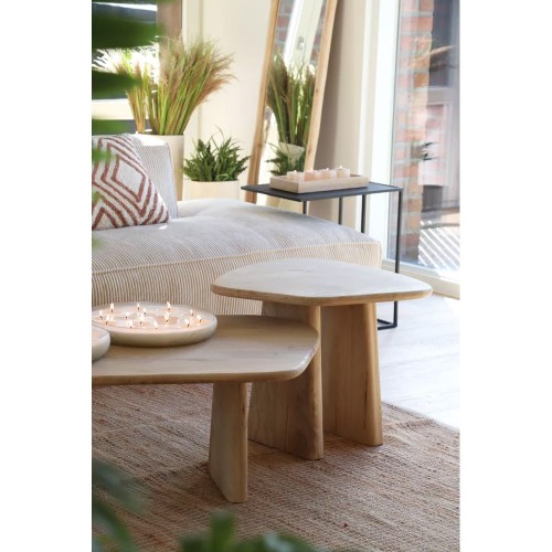 Table basse MONTREAL L 120 x W 70 x H 40 cm - naturel