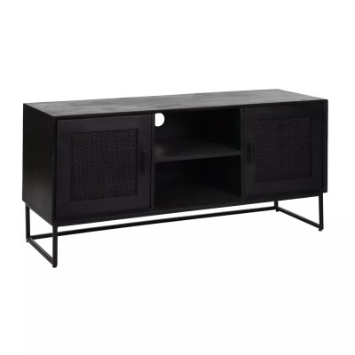 Armoire ANGELA L 120 x W 40 x H 57 cm - noir Pomax