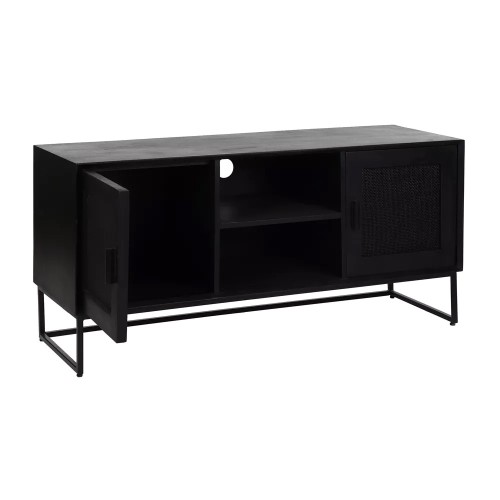 Kleiderschrank ANGELA L 120 x W 40 x H 57 cm - schwarz