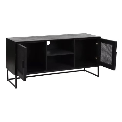 Kleiderschrank ANGELA L 120 x W 40 x H 57 cm - schwarz
