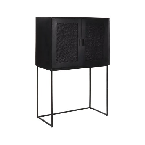 Kleiderschrank ANGELA L 80 x W 40 x H 125 cm - schwarz