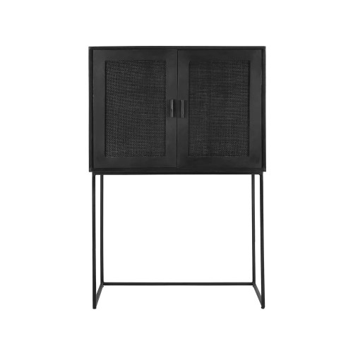 Kleiderschrank ANGELA L 80 x W 40 x H 125 cm - schwarz