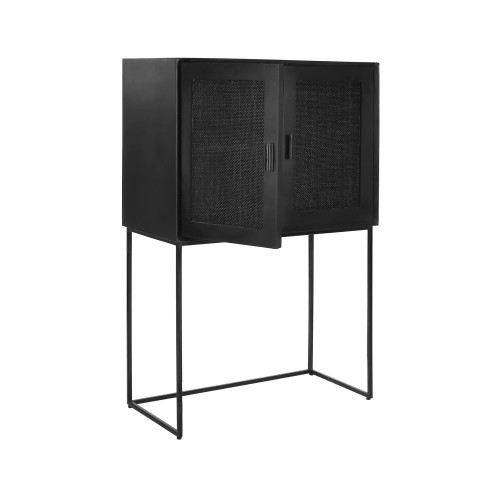 Armario ANGELA L 80 x An 40 x Al 125 cm - negro