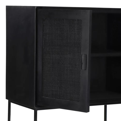 Armoire ANGELA L 80 x W 40 x H 125 cm - noir