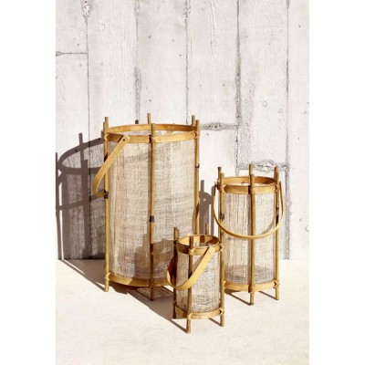 Set of 3 KASAI lanterns - natural Pomax