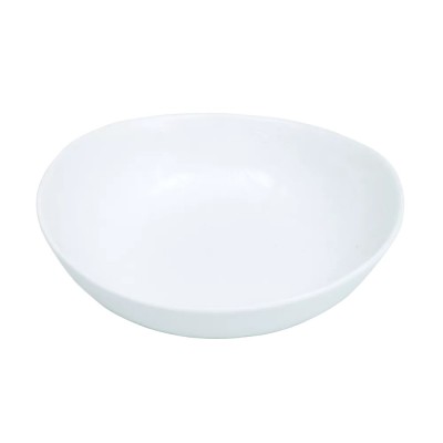 Bol à soupe ovale PORCELINO WHITE Pomax