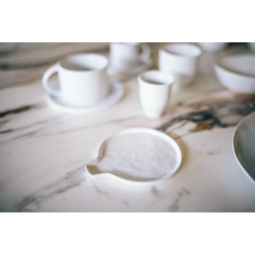 Piatto e cucchiaio PORCELINO BIANCO