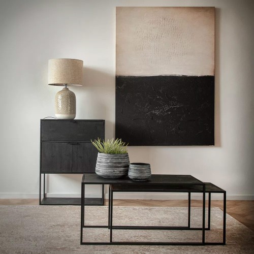 Set 2 tables basses ESZENTIAL - noir
