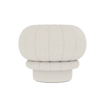 Pouf Claudie - gris perle 2