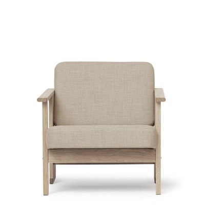 Block lounge chair, white oak Form and Refine