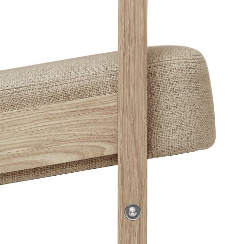 Chaise longue Block, chêne blanc