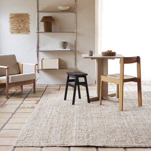 Tisch Quatrefoil 68×68, Weiße Eiche