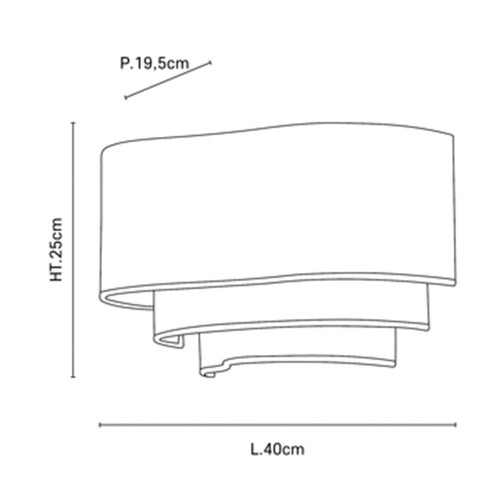 Lampada da parete Pebble