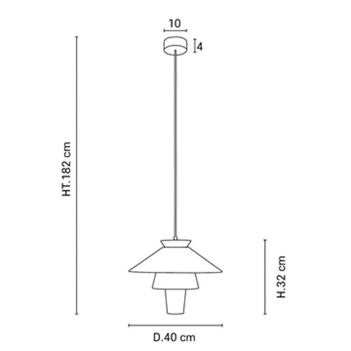 Lampada a sospensione Ruche S - Ocra
