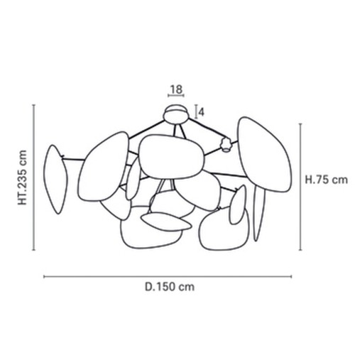 Scherm 70's XXL hanglamp