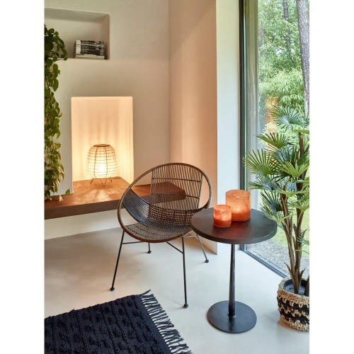 Fauteuil CAPPUCINO L 70 x W 67 x H 79 cm - brun foncé