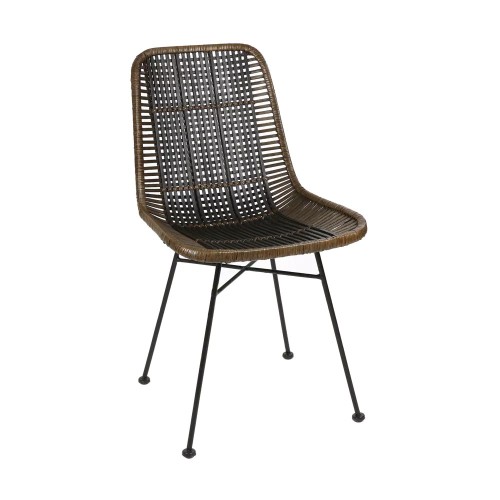 Stuhl CAPPUCINO - L 43 x W 52 x H 82 cm - Dunkelbraun