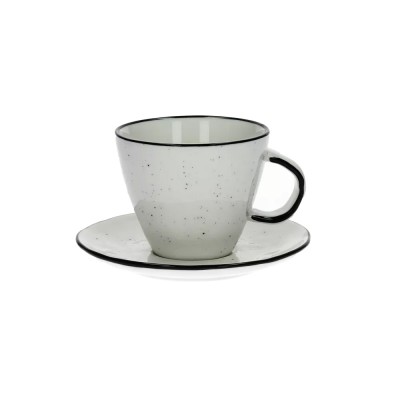Tasse et soucoupe BASIL - blanc Pomax