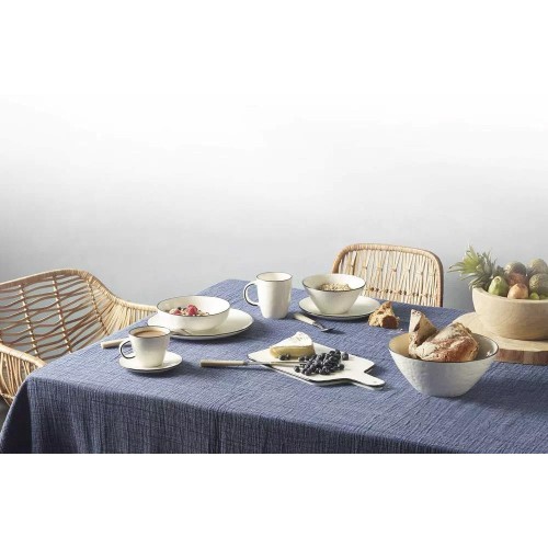 BASIL cup and saucer - white