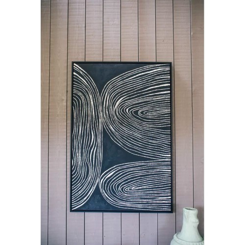 Leinwand mit Keilrahmen SESTRI L 83 x W 4,3 x H 123 cm - schwarz