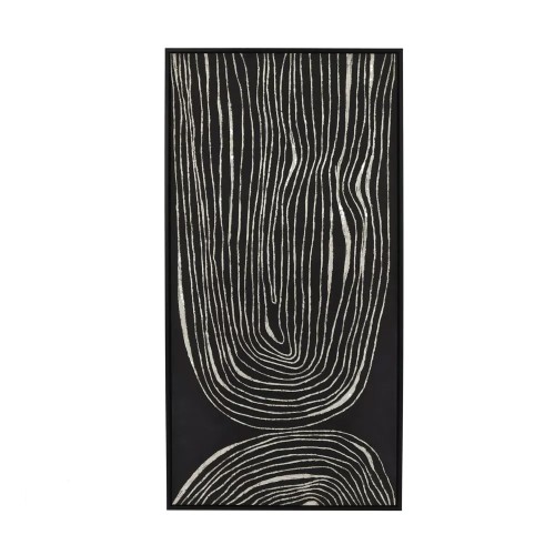 Canvas with SESTRI frame L 63 x W 4.3 x H 123 cm - black