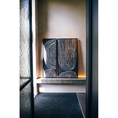 Lienzo con bastidor SESTRI L 63 x An 4,3 x Al 123 cm - negro 2