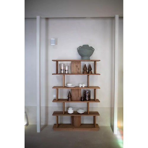 Scaffale MATTEO L 122 x L 30 x H 183 cm - naturale