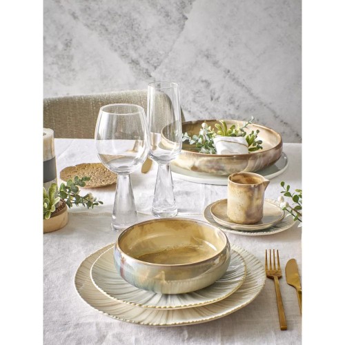 Assiette plate MYSA - blanc