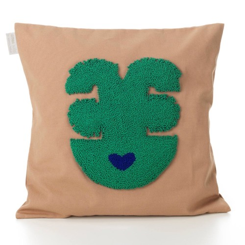 Nido cushion Queztal beige pink ames