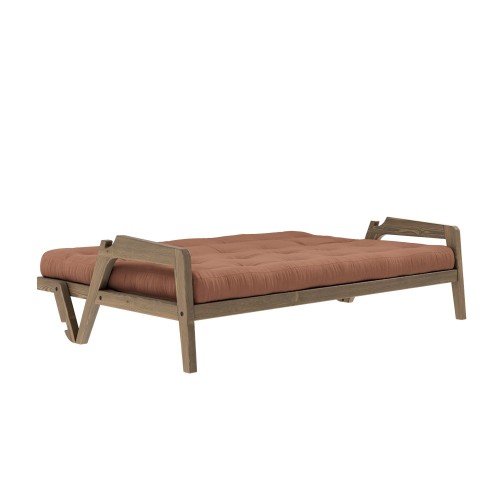 3-zits slaapbank Grab - 759 Clay Brown