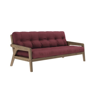 Divano letto 3 posti Grab - 710 Bordeaux