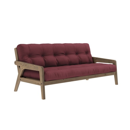 3-seater sofa bed Grab - 710 Bordeaux