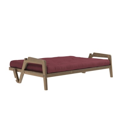 Divano letto 3 posti Grab - 710 Bordeaux 2